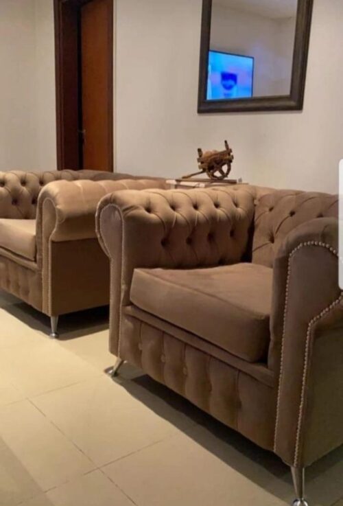 Sillon Chester Individual Pana Anti Desgarro Y Anti Mancha - Imagen 2