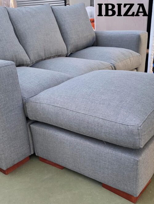 Ibiza 3 Cuerpos 2Mtrx90 + Camastro 70X70 Pana o Chenille - Envio Gratis