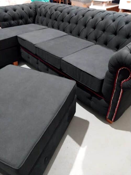 Chester 4 Cuerpos 250X160 Camastro Incorporado - Pana o chenille Antimancha - Imagen 5