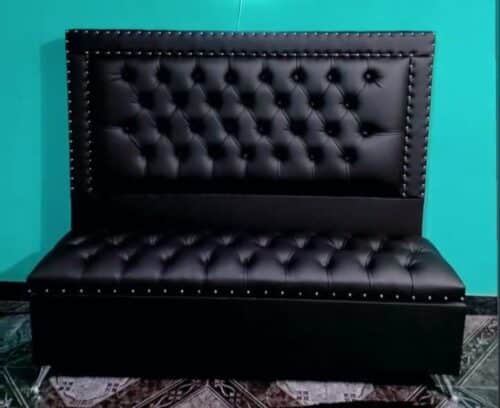 Combo Respaldo 1Mtr+ Baulera Pie De Cama 1Plaza Colores A Eleccion - Imagen 7