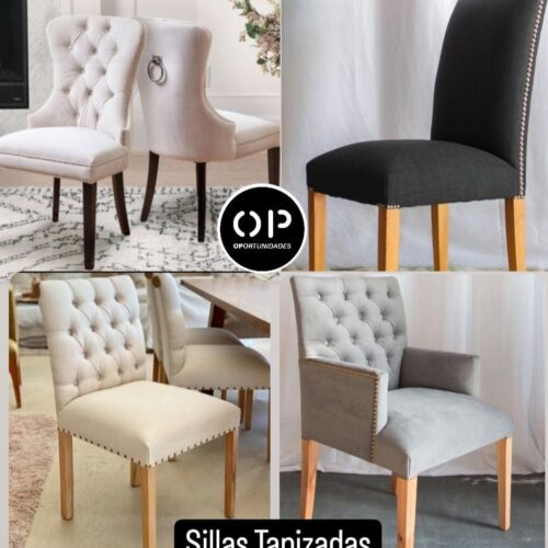 SILLAS Y BANQUETAS TAPIZADAS