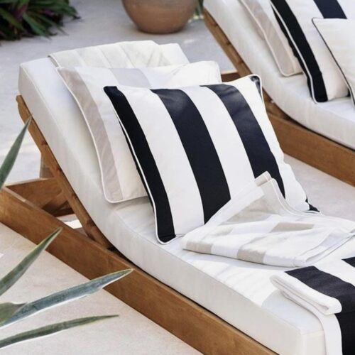 2 Colchonetas Lona Hidrorepelente - 2Mtrx70Cmx12Cm + 4 Almohadones
