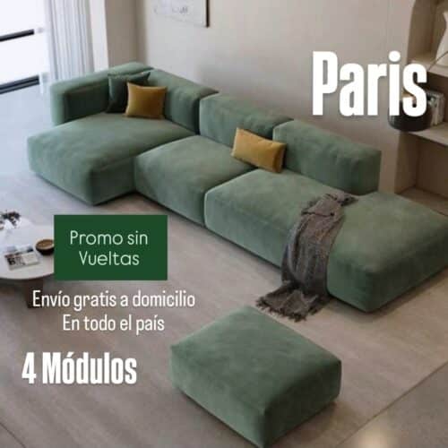 Sillon Paris 315X120Mtr en 3 Modulos - Envio gratis