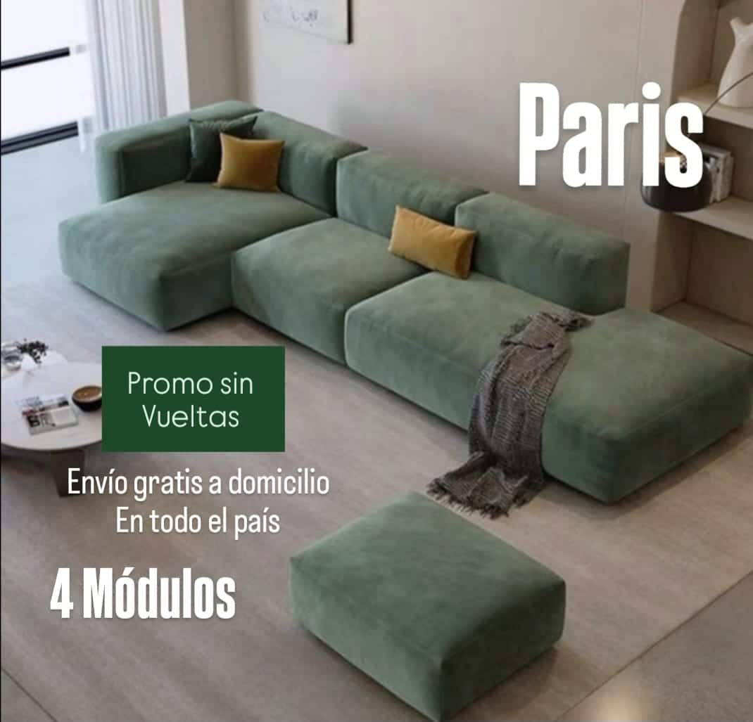 Sillon Paris 315X120Mtr en 3 Modulos - Envio gratis