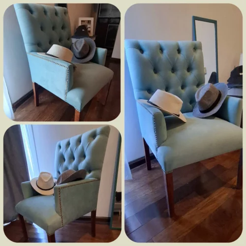 6 Sillas Rectas + 2 Cabeceras Luxury- Envío gratis a domicilio - colores a elección - Imagen 4
