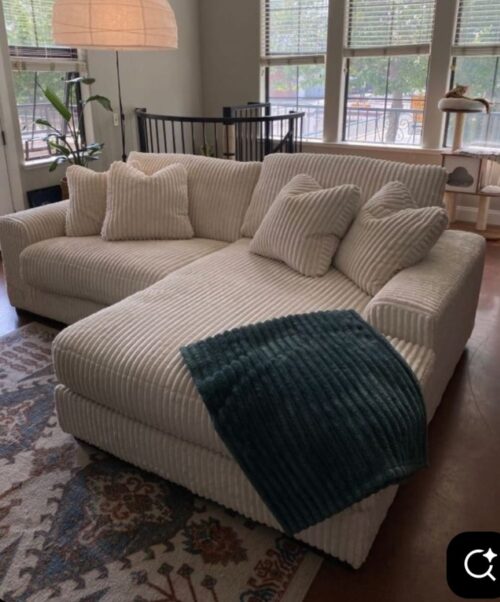 Sillón Elíte - 2 Modulos - 240x180 - Tela Moon Bastón Antimancha - Envio Gratis